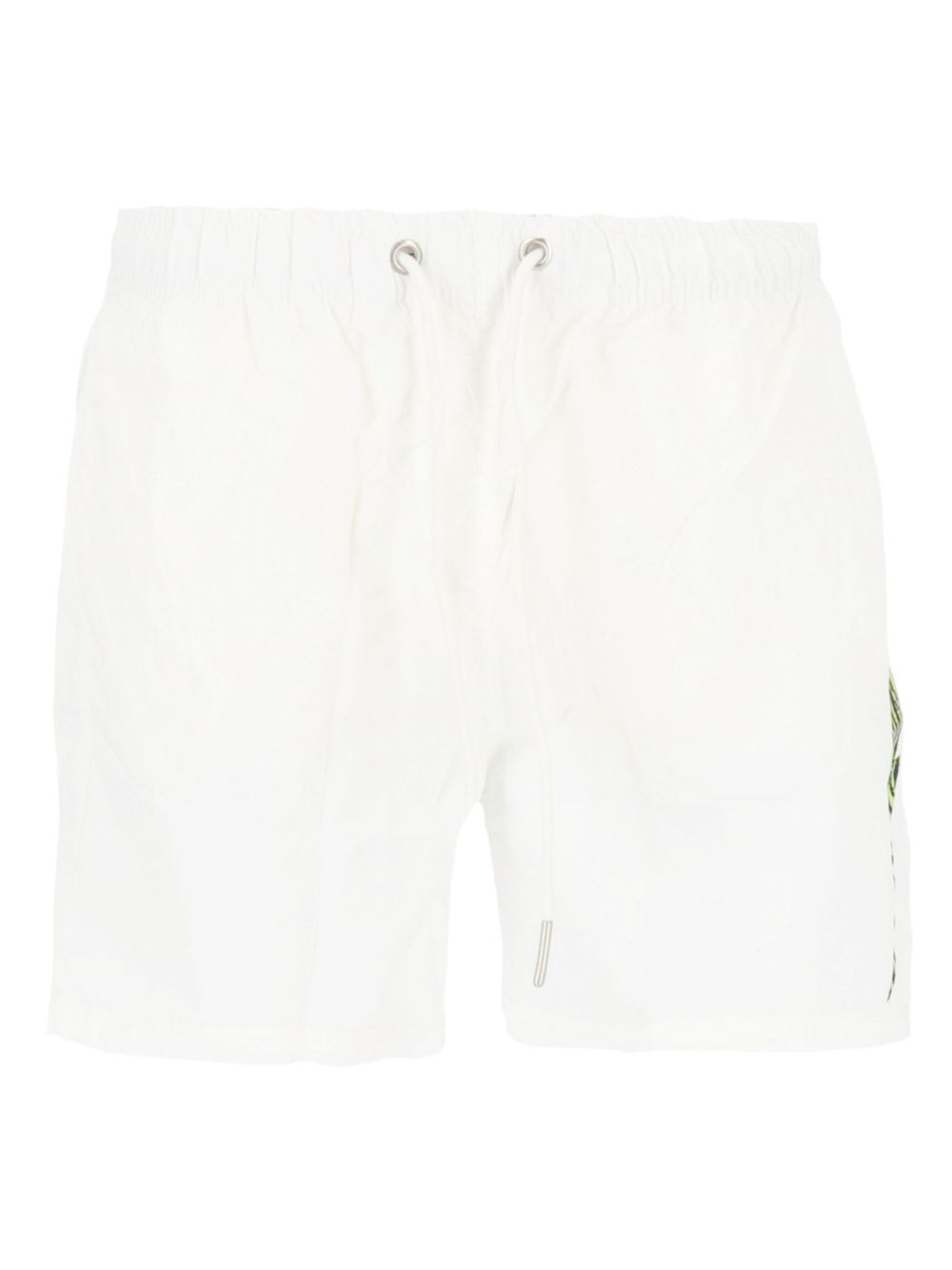 Graphic-print swim shorts - White