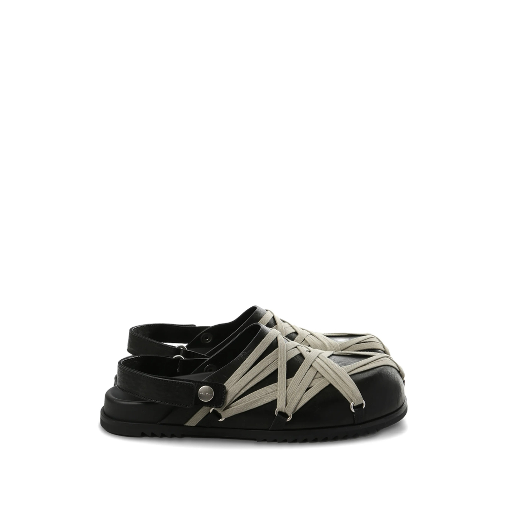 Megalace Leather Mules