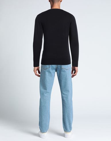 Jeans Man Sweater Midnight blue Size L Viscose, Nylon