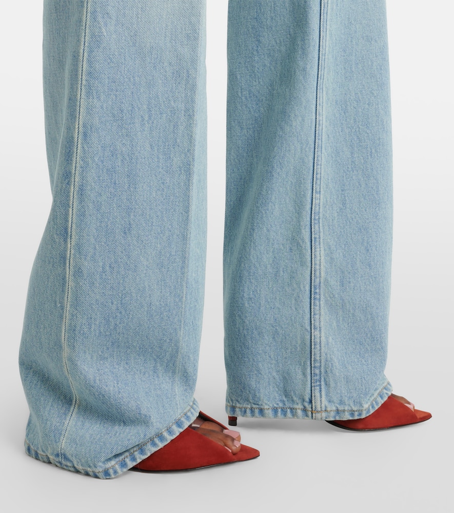 High-rise straight jeans