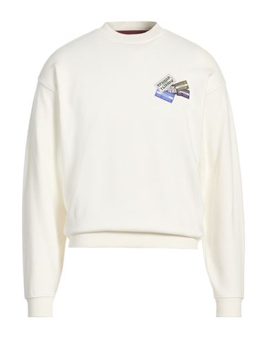 Man Sweatshirt White Size 3 Cotton