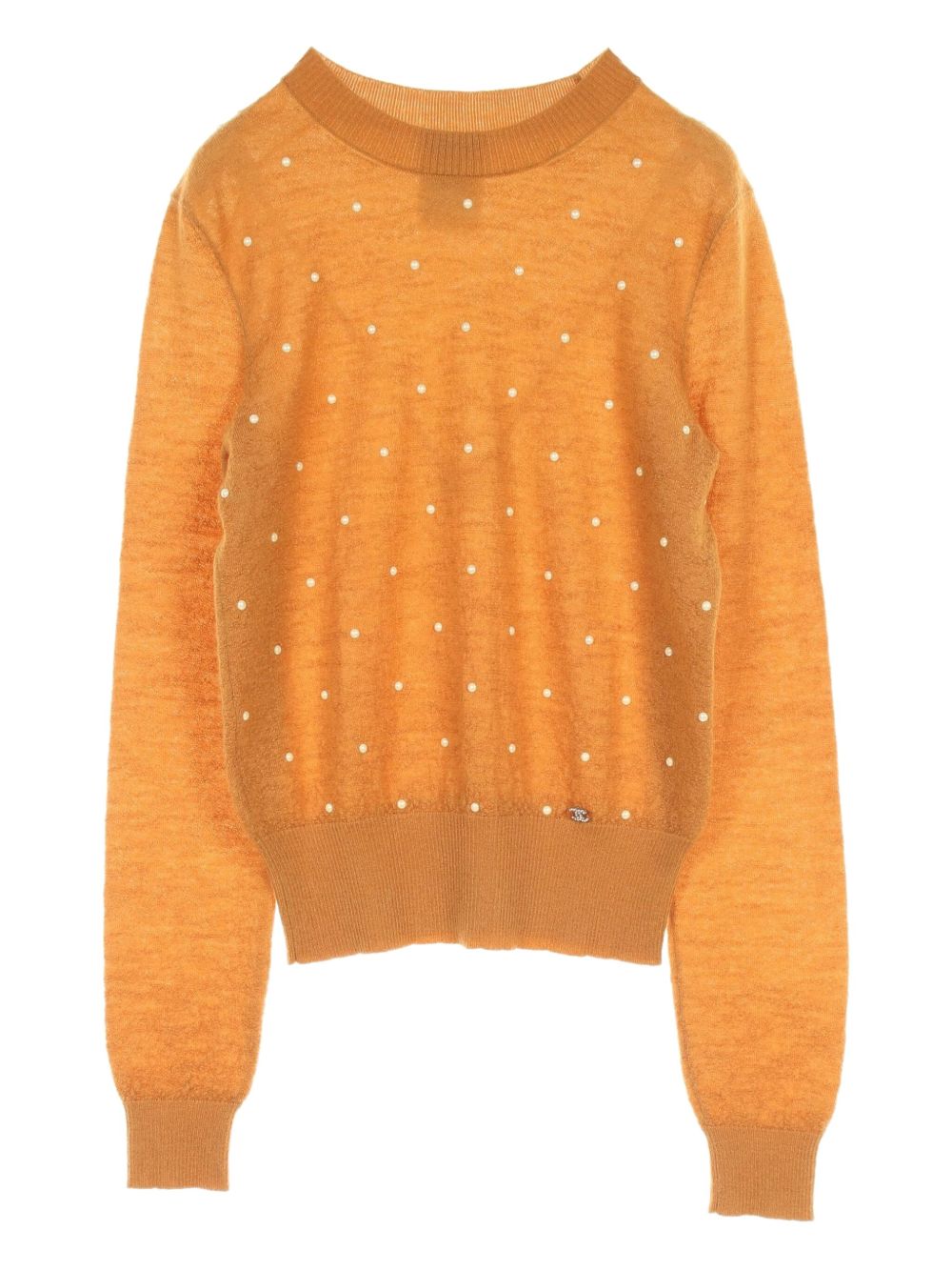 1986-1988 embellished top - Orange
