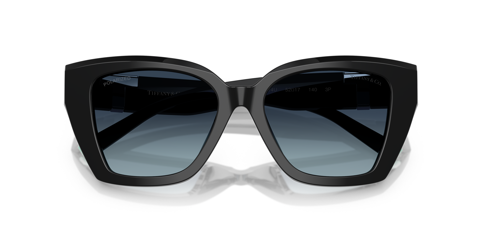 Tiffany Woman Tiffany TF4239U 83944U Sunglasses Acetate Black Blue Squared Polarized Shaded
