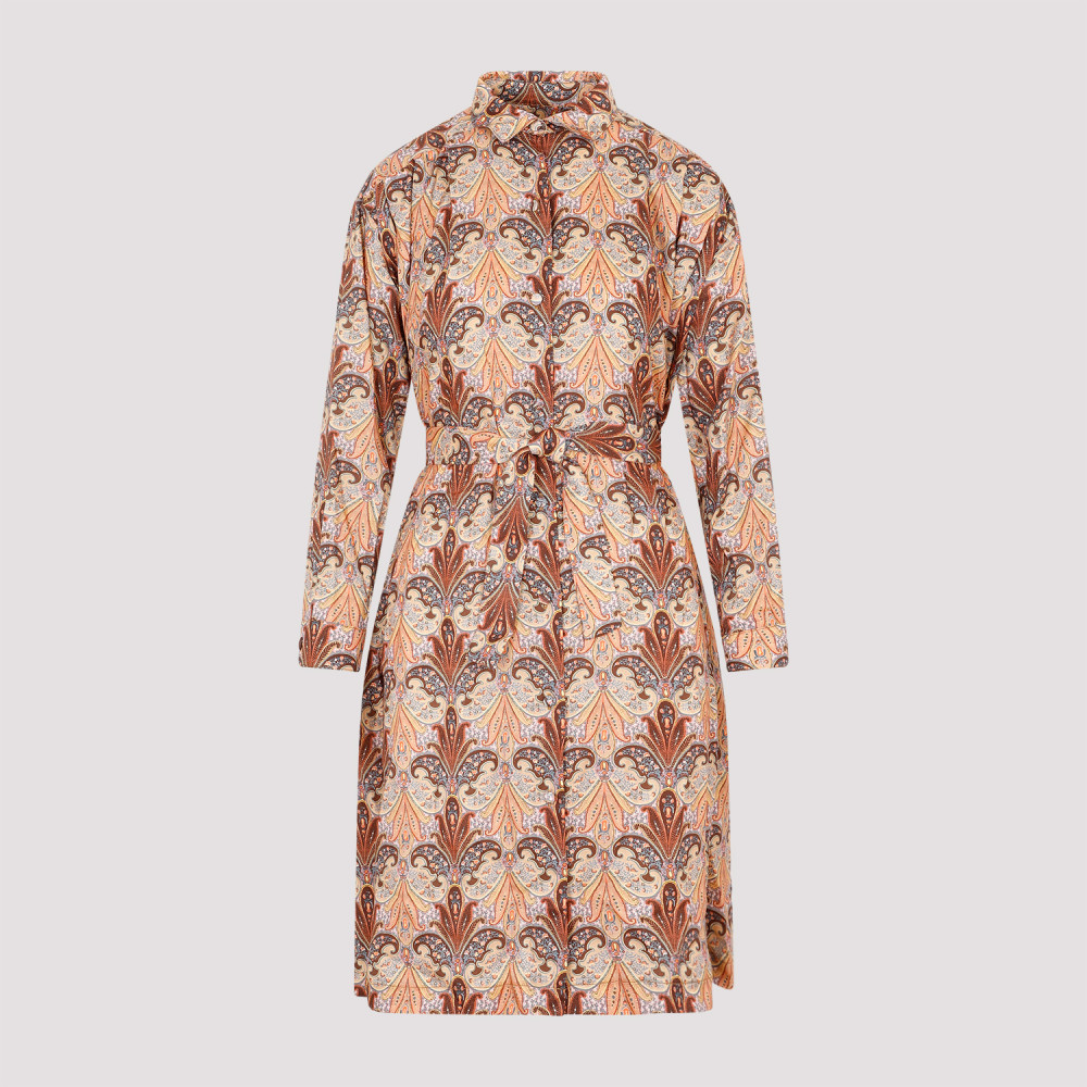 Printed Shirt Dress