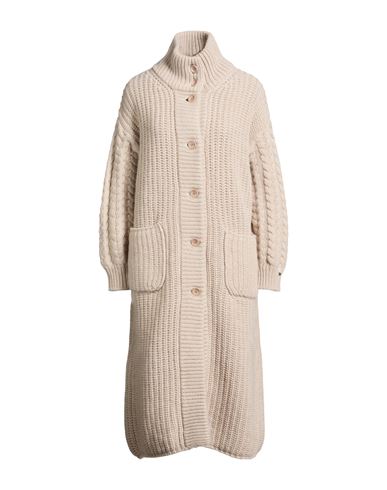 Woman Coat Light grey Size 10 Wool