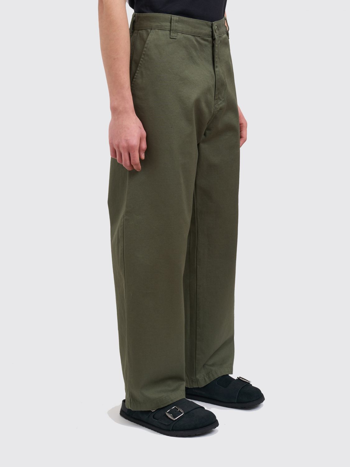 Pants Men color Green