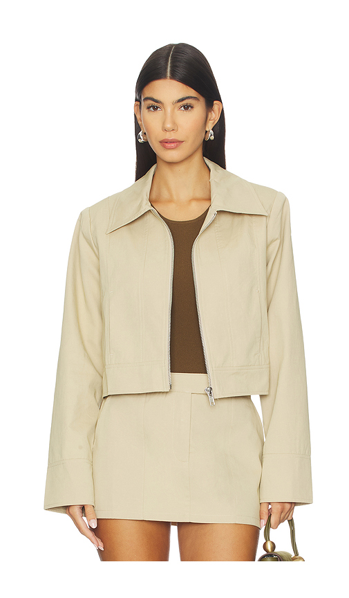 MADISON THE LABEL Nikolas Jacket in Beige. XS. Also in L, M, S, XL/1X
