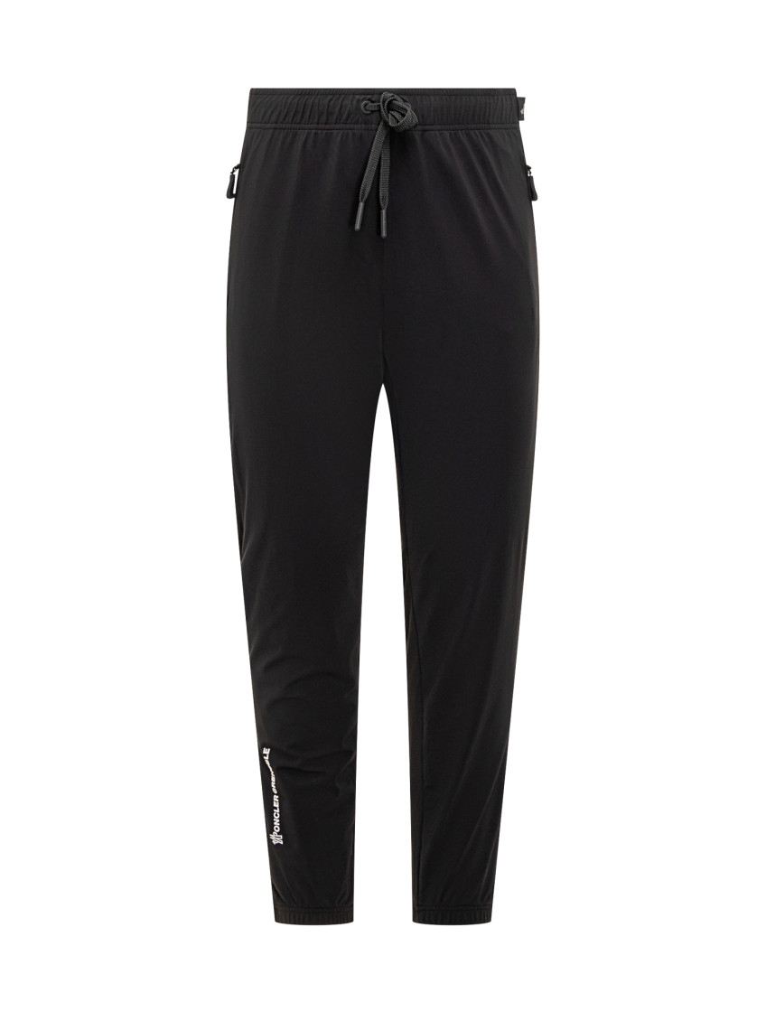 Black Tapered Drawstring Pants