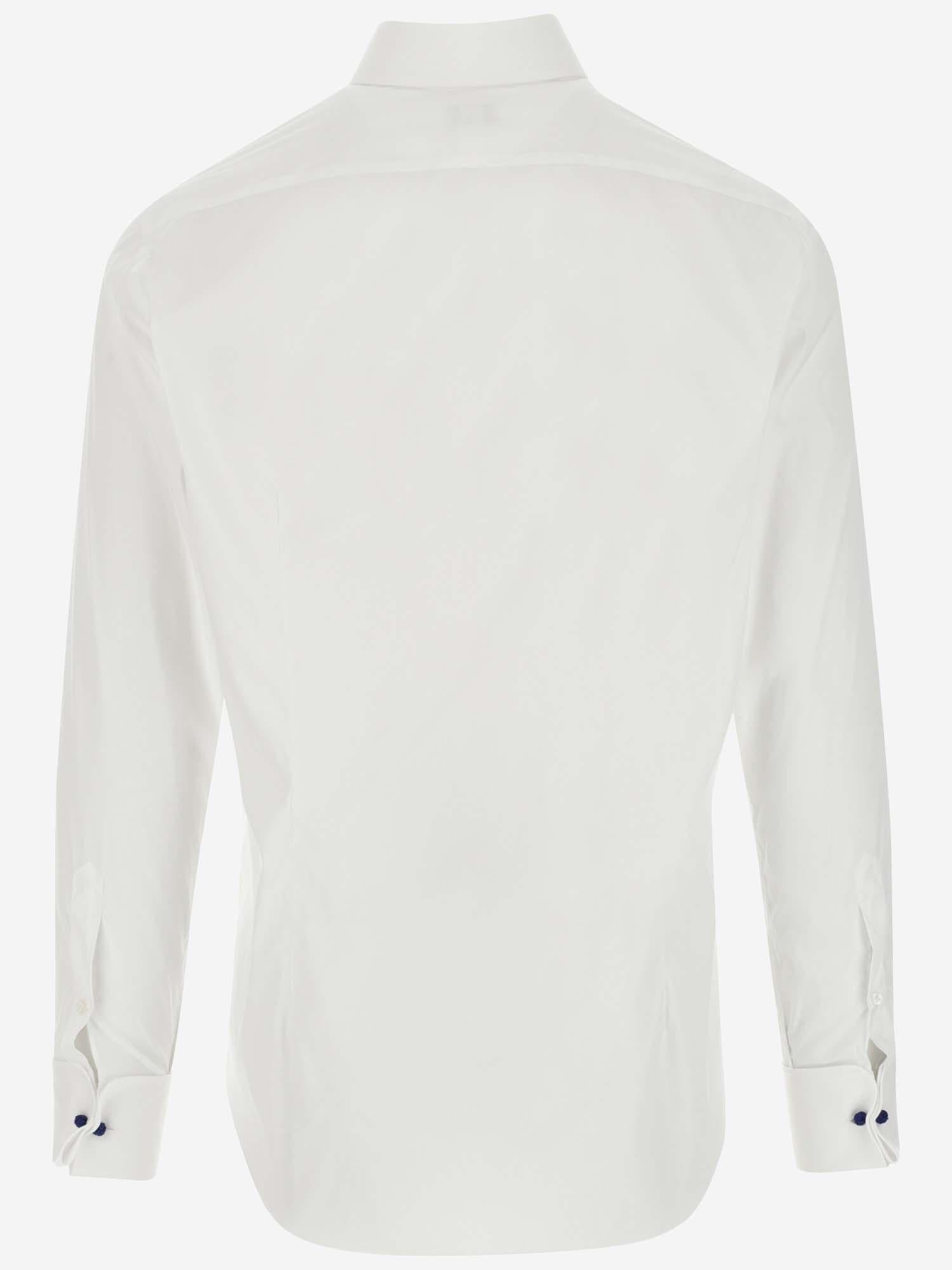 Cotton-Blend Shirt — White
