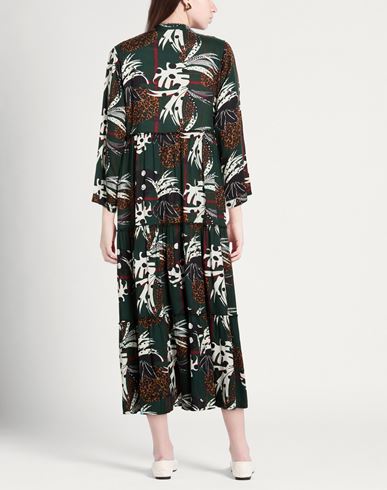 Woman Maxi dress Dark green Size M Viscose