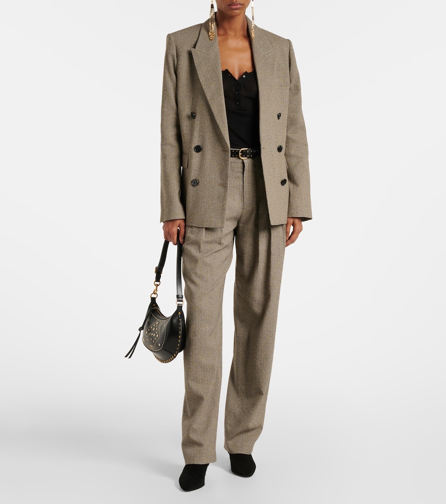 Iwena cotton-blend tapered pants