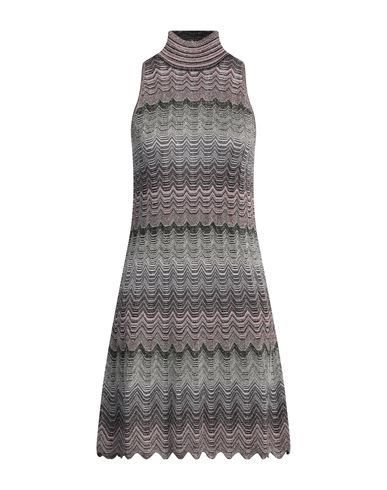 Missoni Woman Mini dress Pink Size 2 Viscose, Metallic fiber