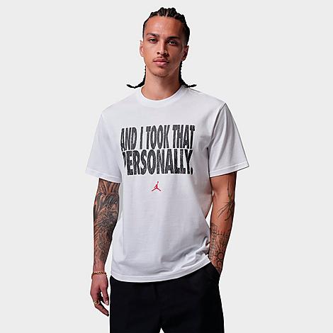 Men's Sport Dri-FIT And I Took That Personally T-Shirt in White/Black/University Red