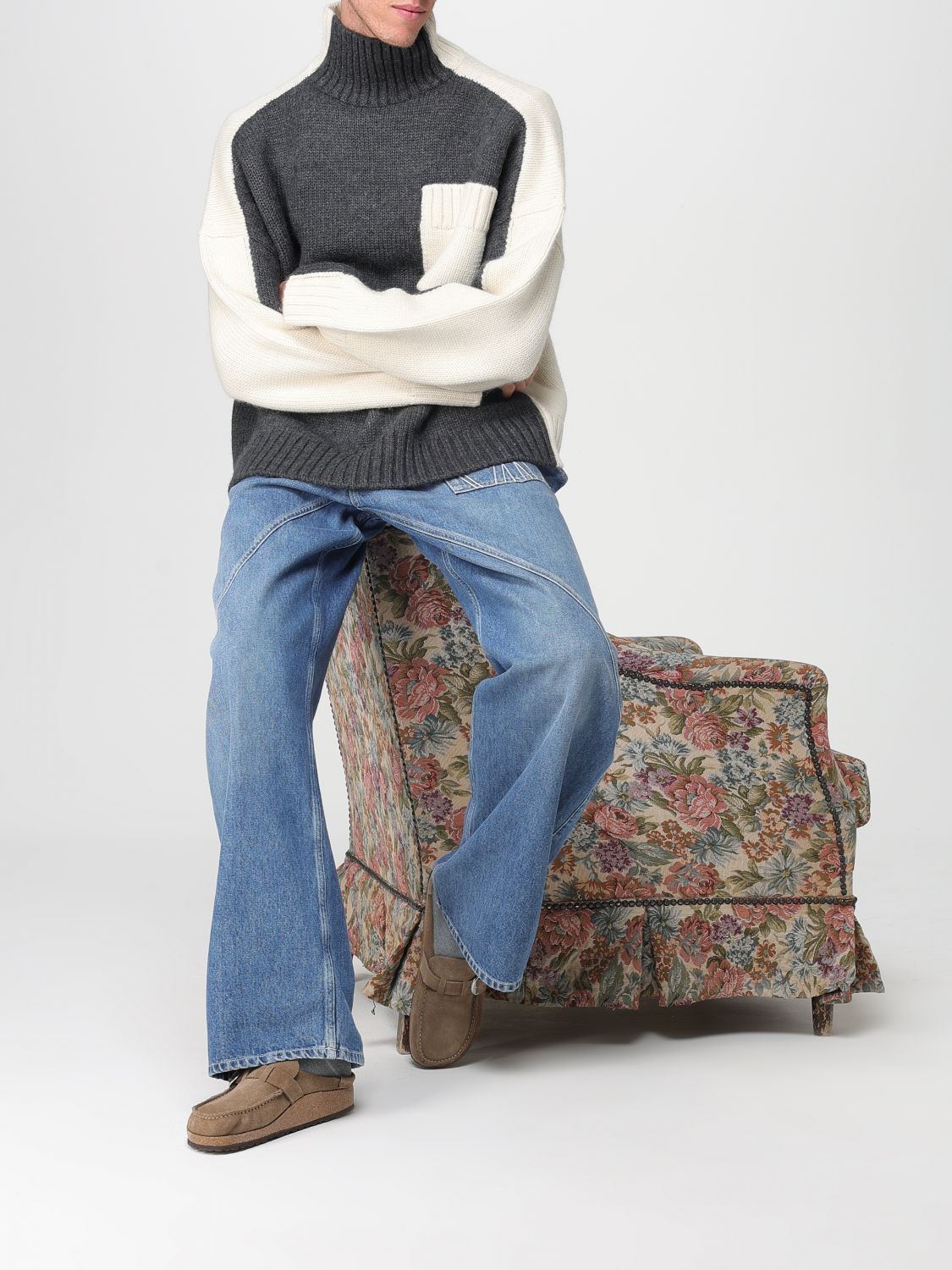 Cardigan Men color Grey