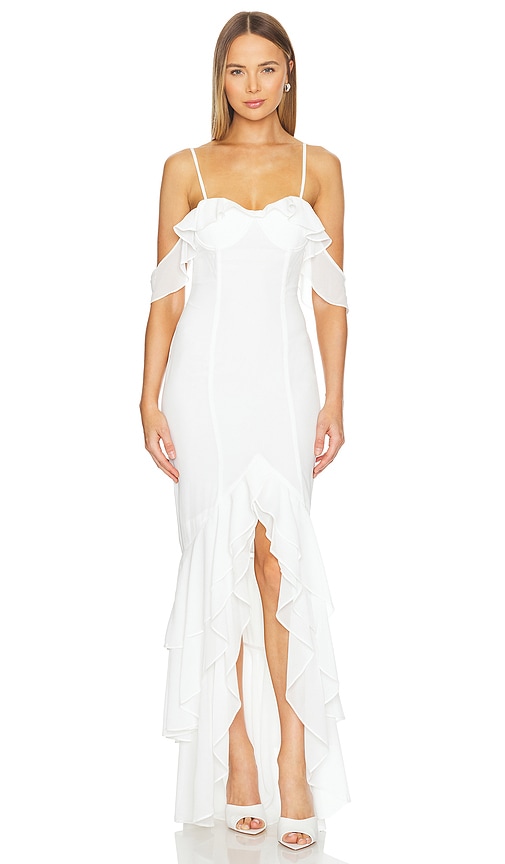 MORE TO COME Adriana Gown in White.  XS. Also in