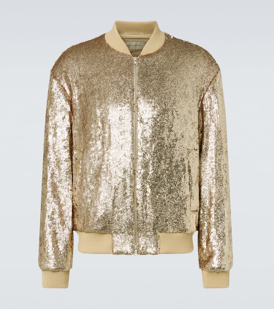 Dries Van Noten Sequined bomber jacket