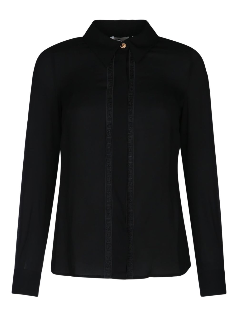 Elisabetta Franchi georgette shirt - Black