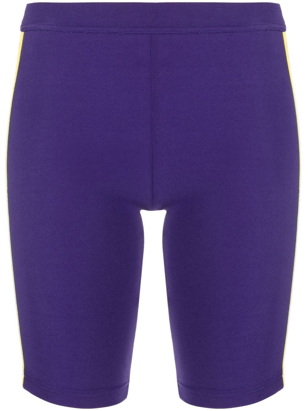 High-waist logo-tape shorts - Purple