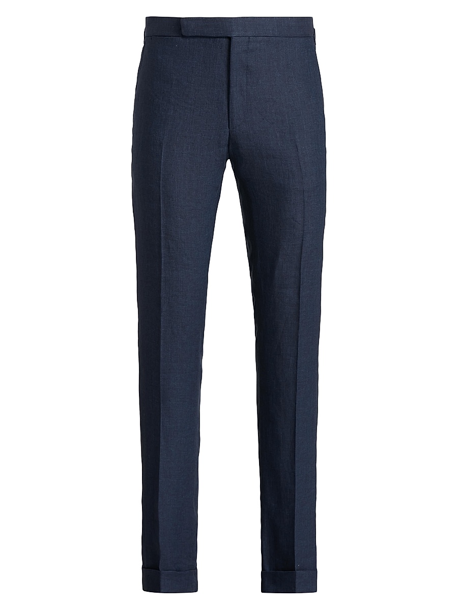 Men's Gregory Linen Trousers - Classic Chairman Navy