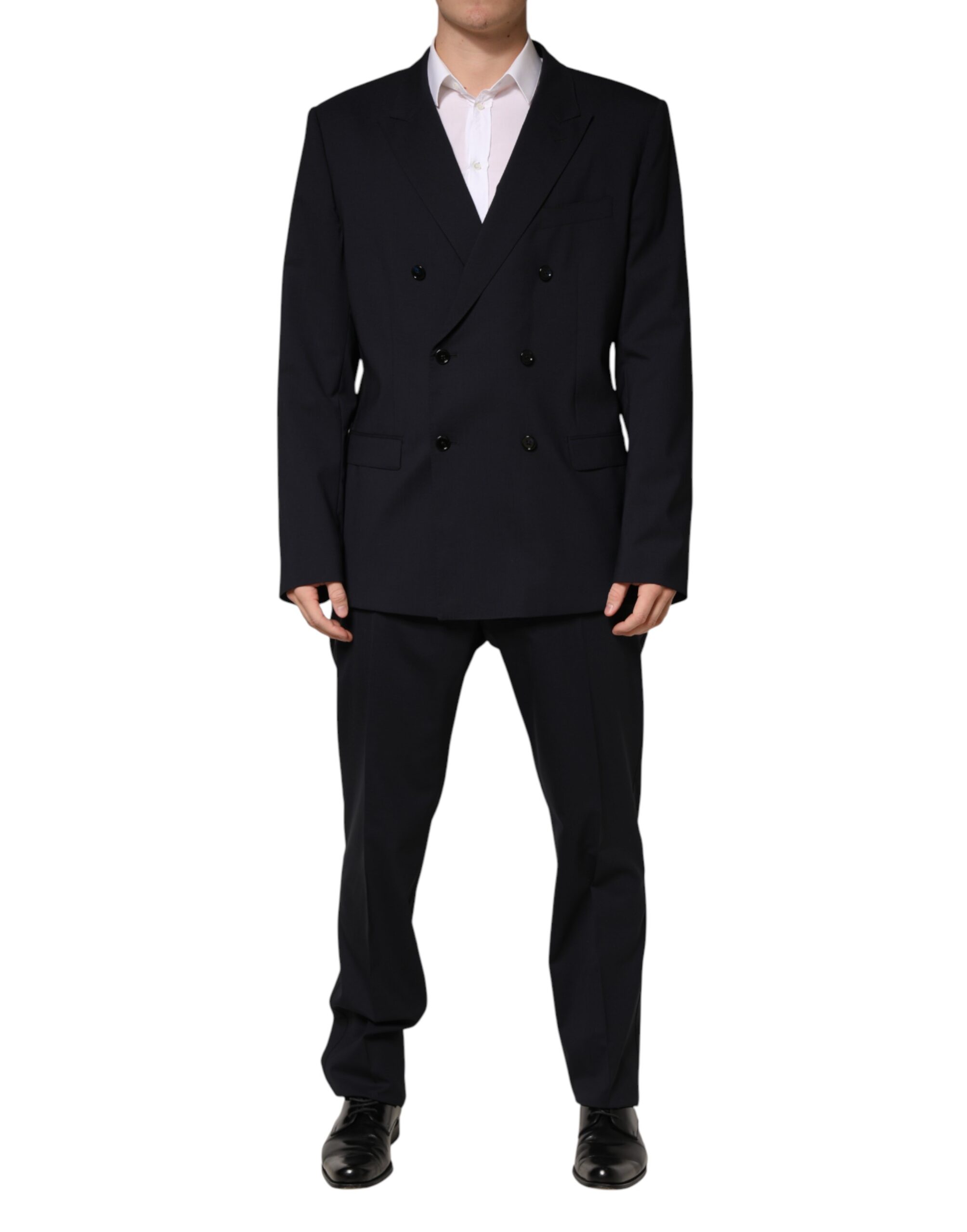 Dolce & Gabbana Blue MARTINI Double Breasted 2 Piece Men's Suit Pre-Owned