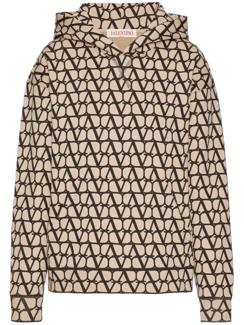 Toile Iconographe-print cotton hoodie - Neutrals