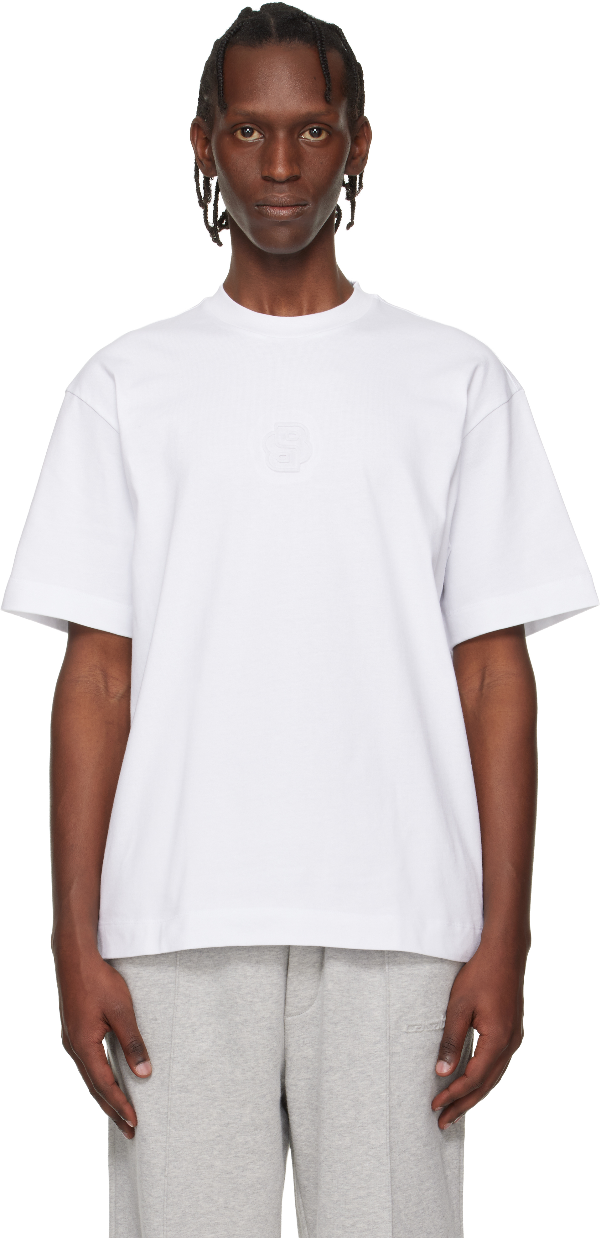 White Emed-Logo T-shirt