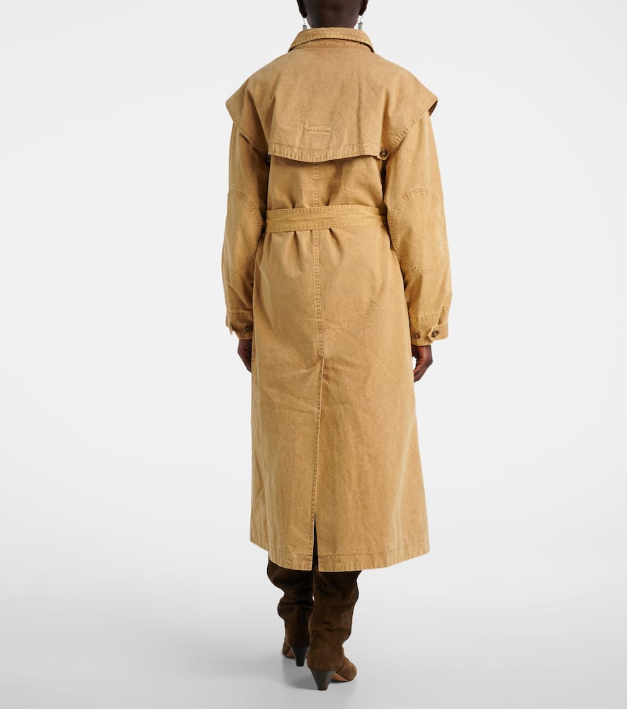 Michaela denim trench coat