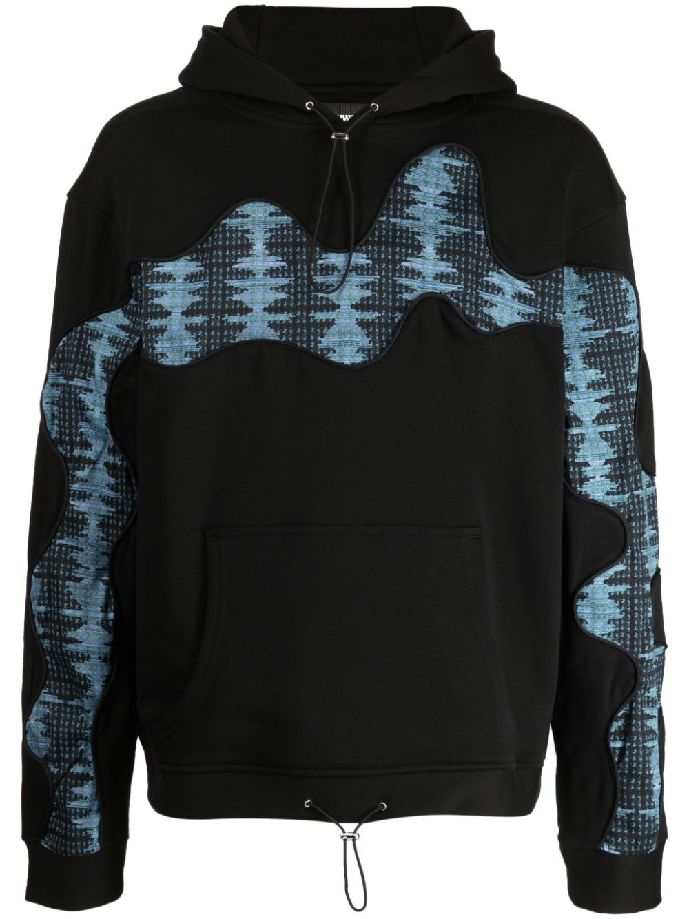 2c cotton-blend hoodie - Black