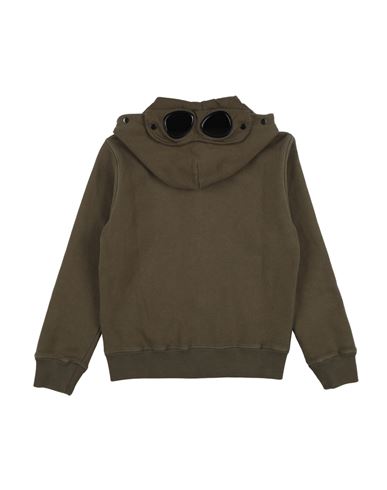 C. p. Company Undersixteen Kid Boy Sweatshirt Military green Size 10 Cotton