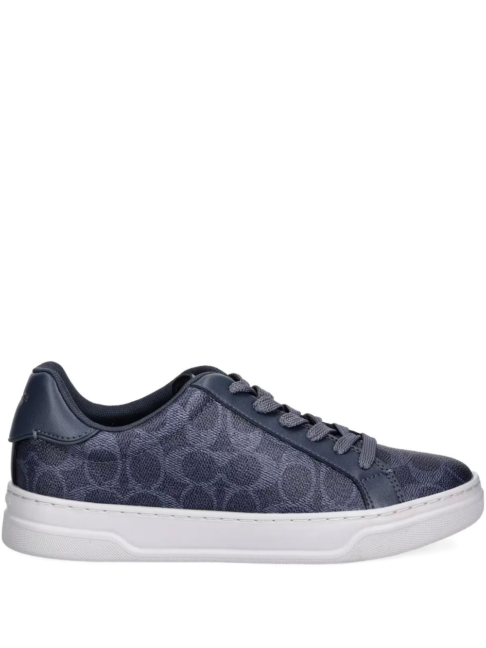 High Line monogrammed low-top sneakers - Blue