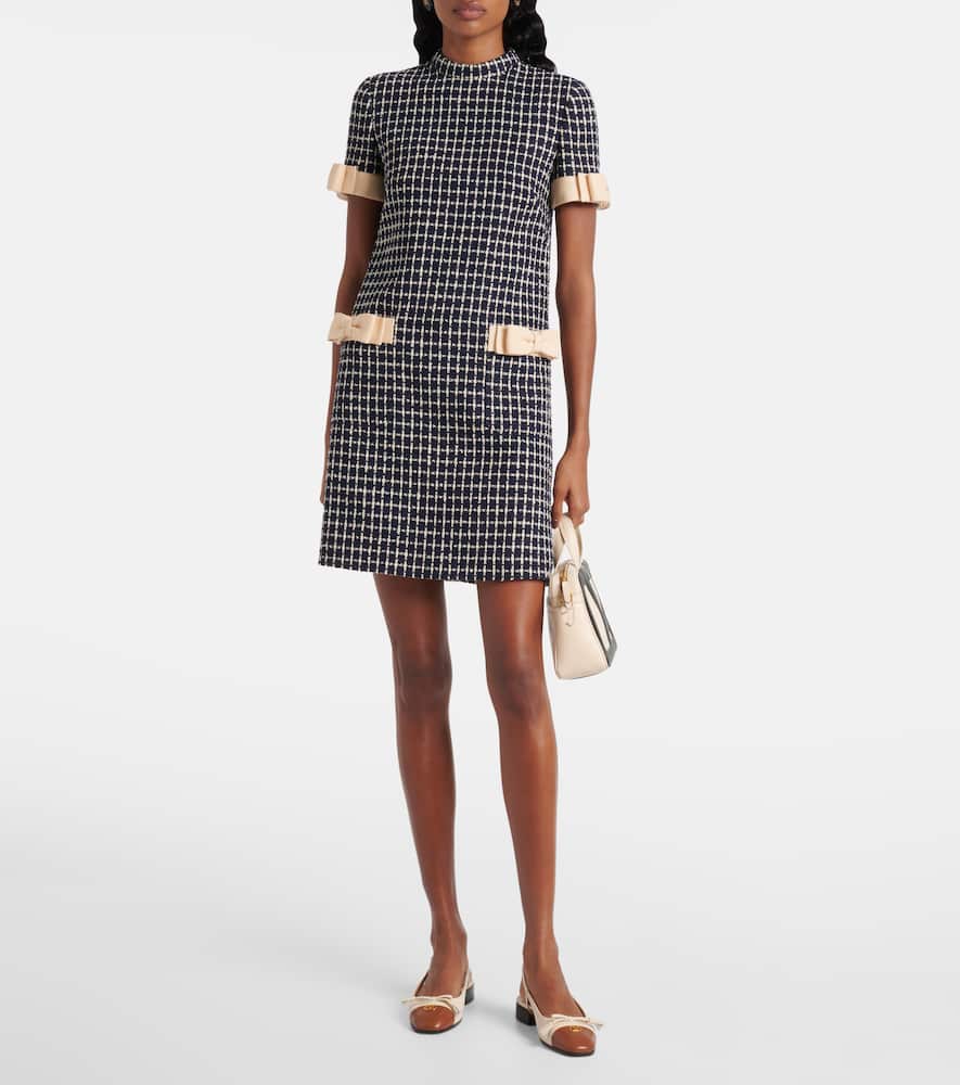 Mossi wool-blend bouclé minidress