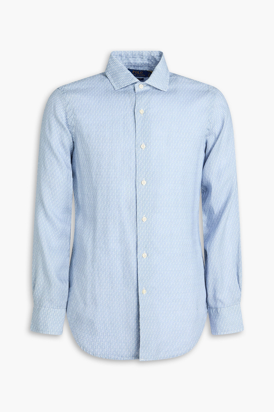 Printed linen shirt - Blue - S