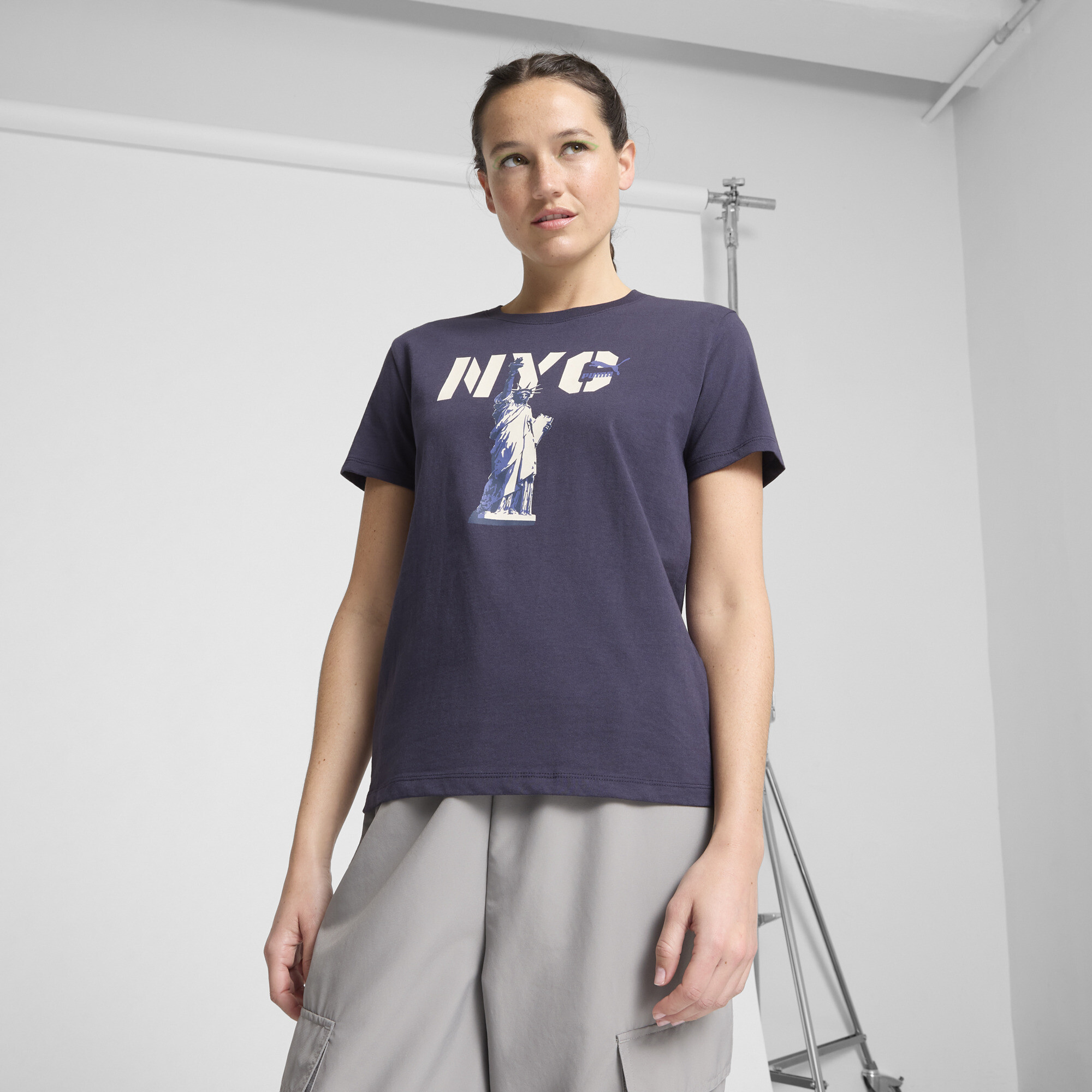 PUMA NYC Women's T-Shirt in Blue