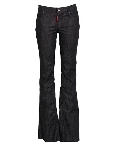 Woman Jeans Black Size 10 Cotton, Elastane