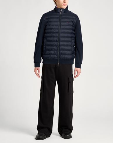 Man Jacket Navy Size XS Polyamide, Cotton, Polyester