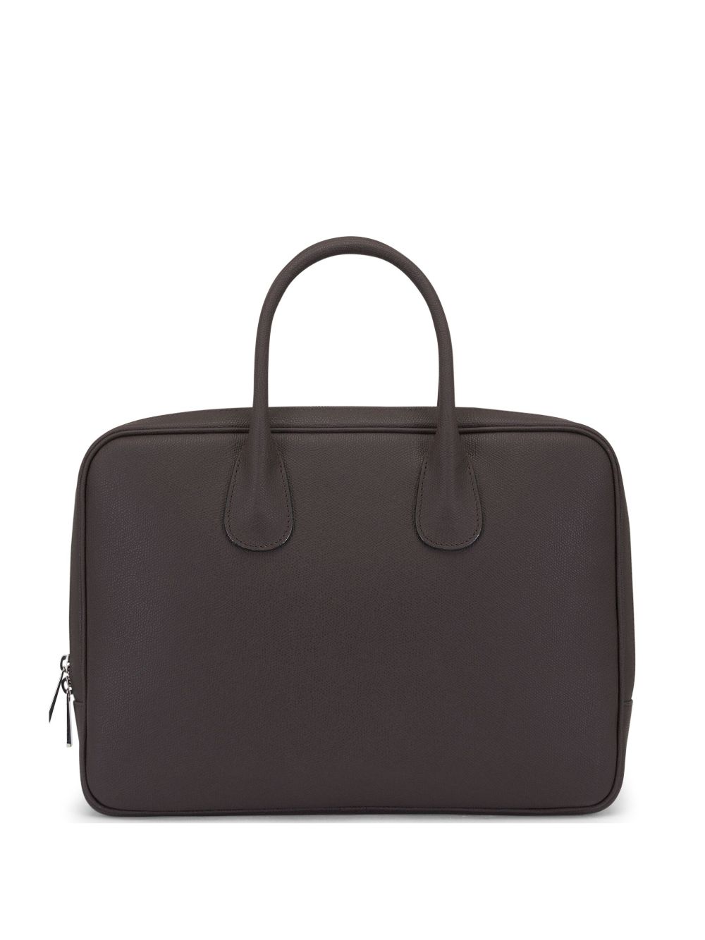 Valextra leather laptop bag - Brown