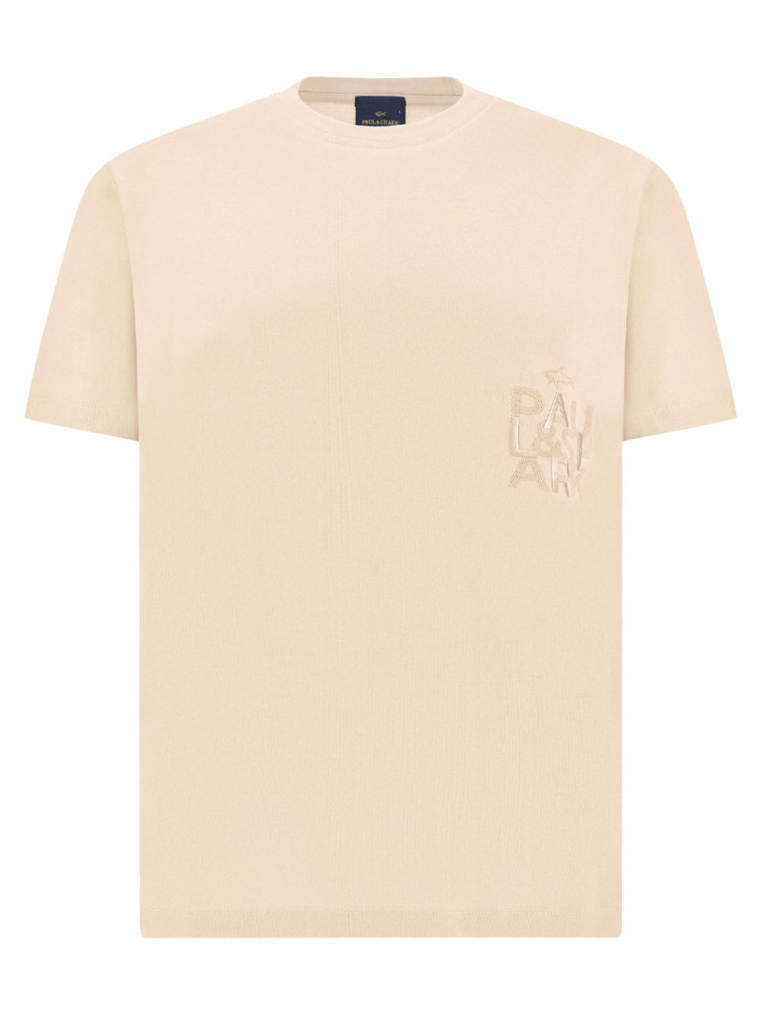 Paul & Shark - jersey t shirt bold embroidery cotton