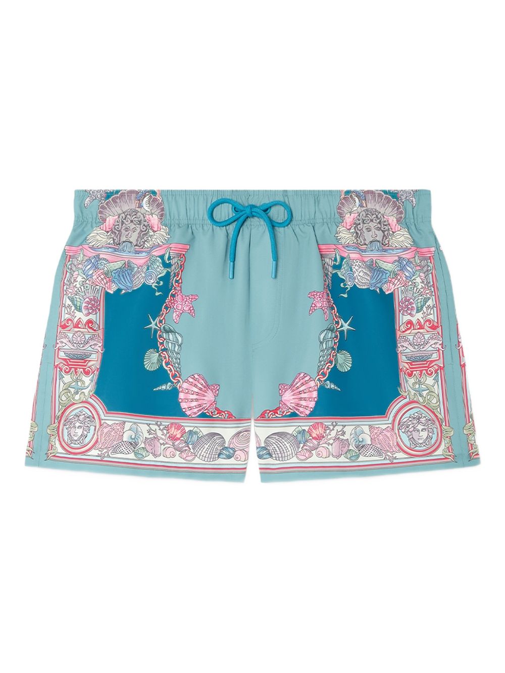 Versace Coral Theatre swim shorts - Blue