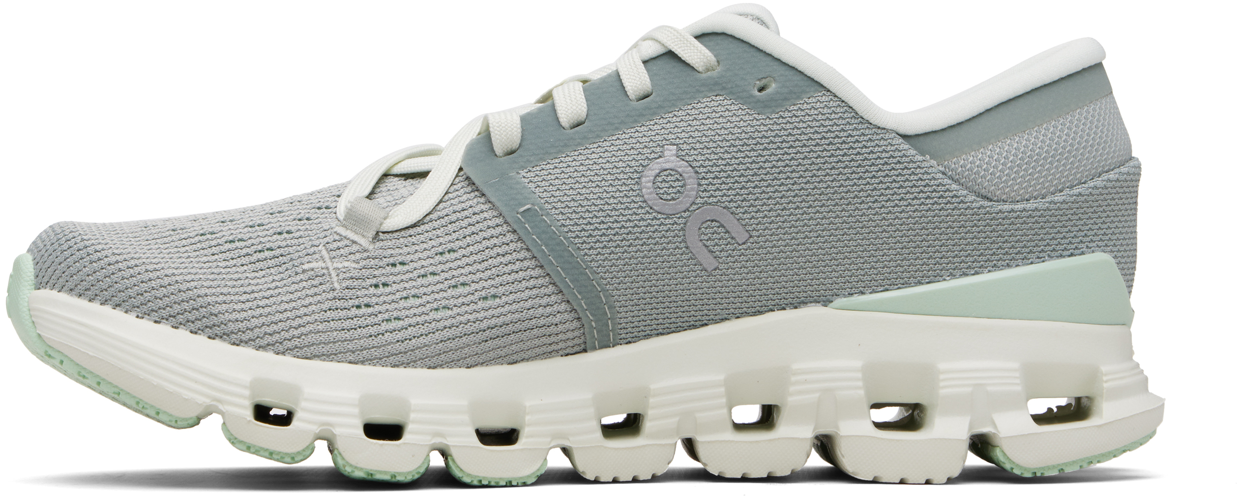 Gray & Green Cloud X 4 Sneakers