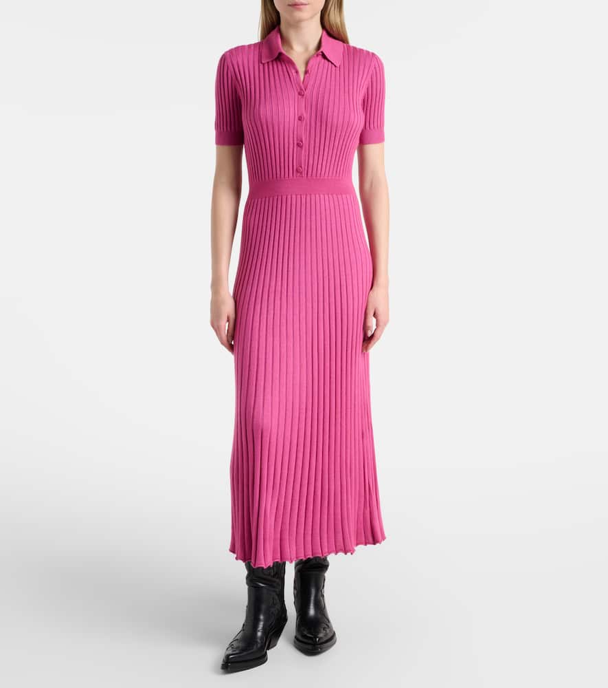 Amor cashmere and silk midi dress