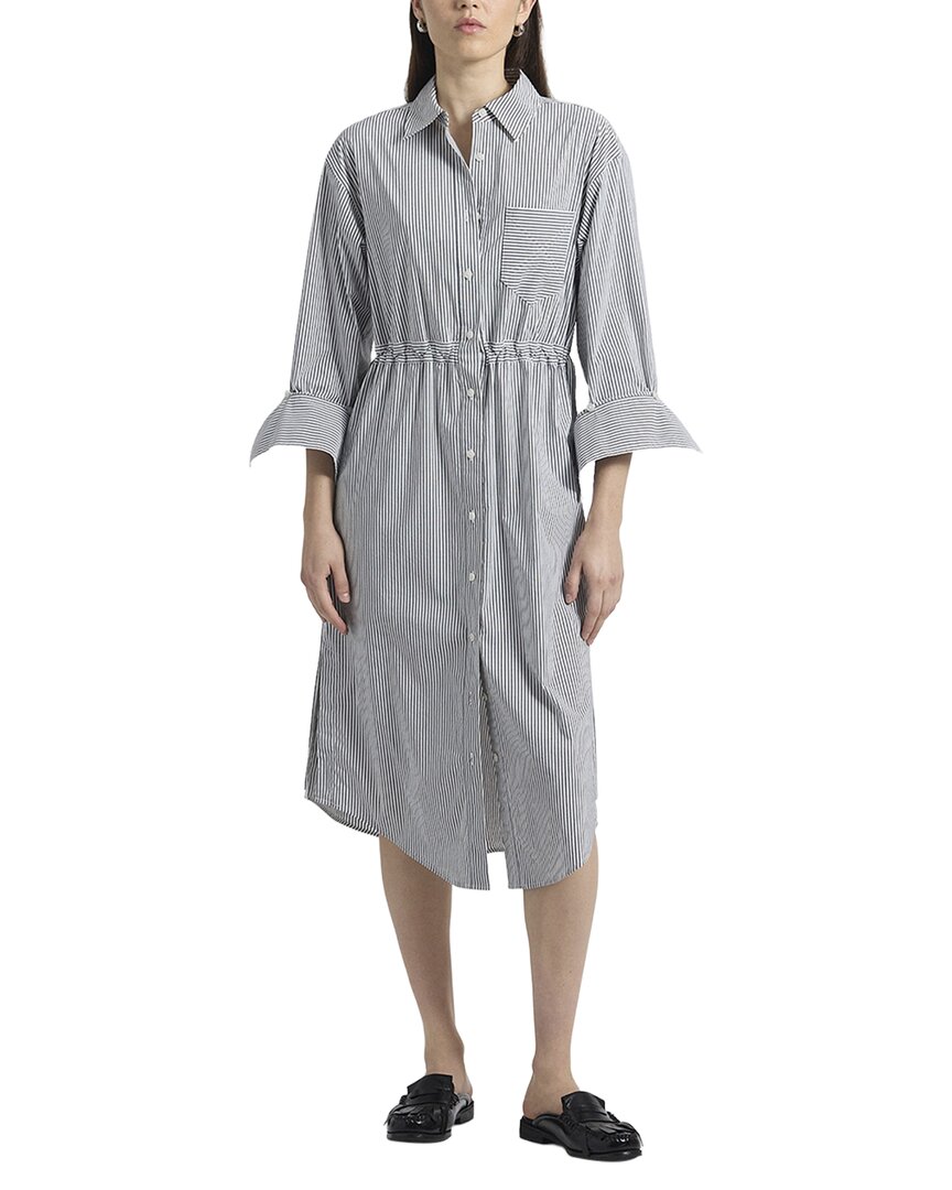 Annalisa Striped Shirt Dress