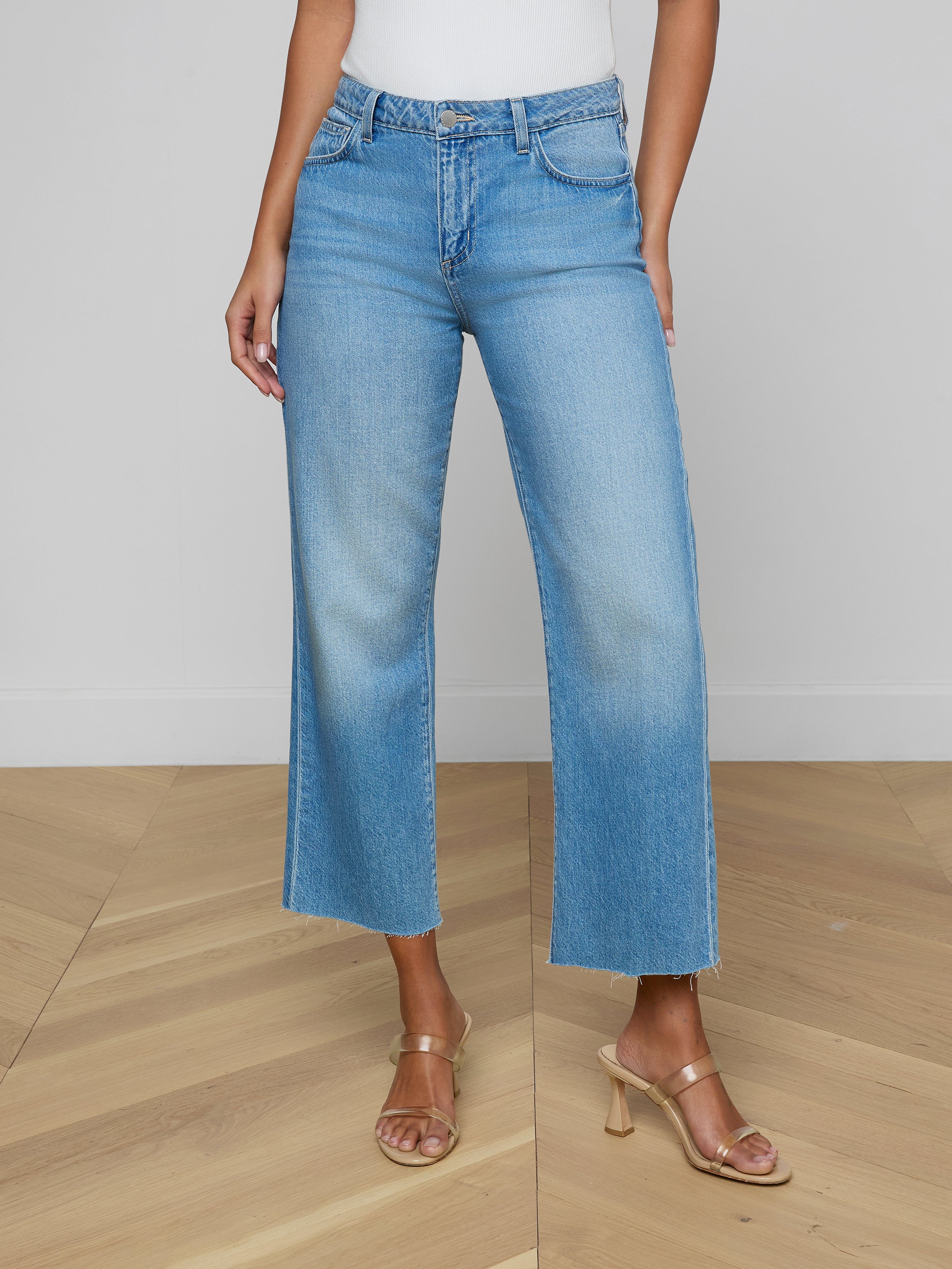 Wanda Cropped Wide-Leg Jean In Anaheim