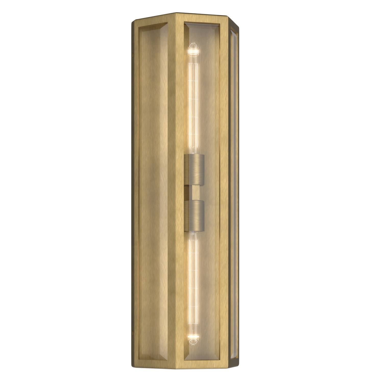 Natural Brass Outdoor Wall Mount from the Berens Collection