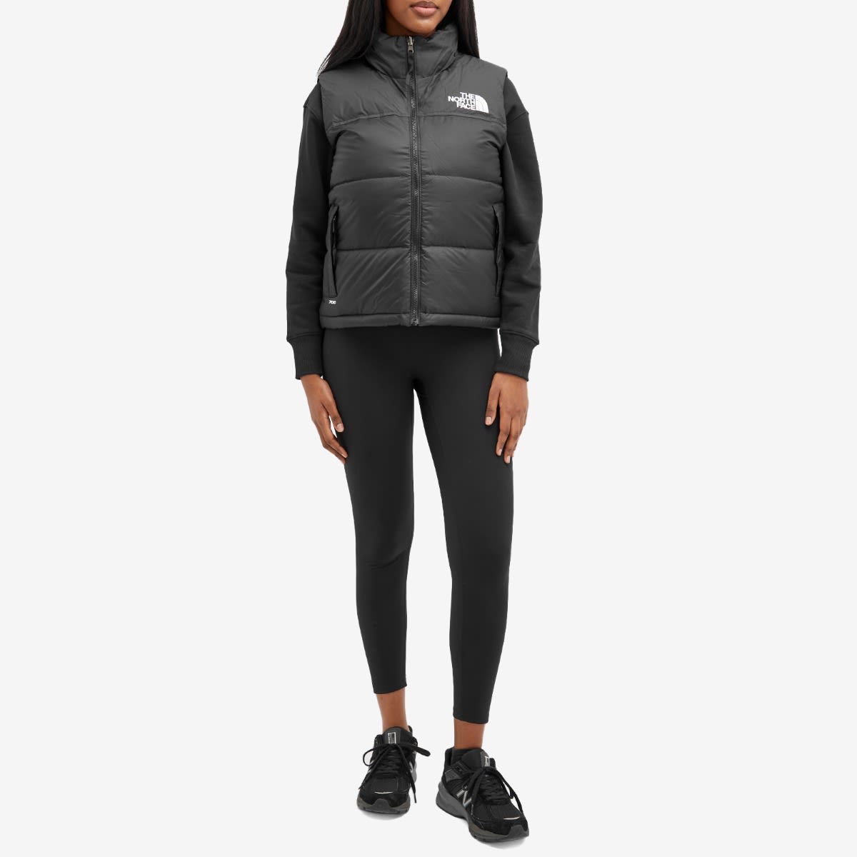 Women's 1996 Retro Nuptse Vest in Recycled Black