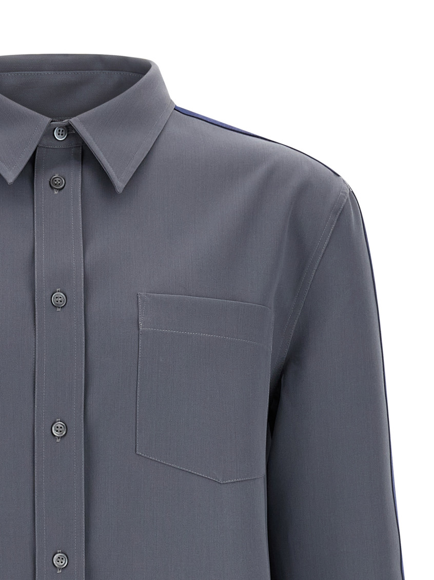 Wool Shirt Shirt And Blouse Gray