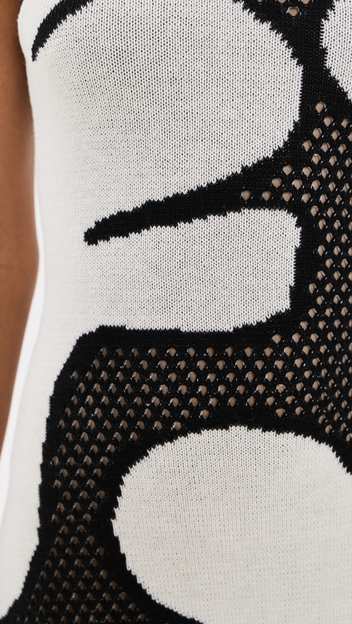 Gardenia Dress Black White