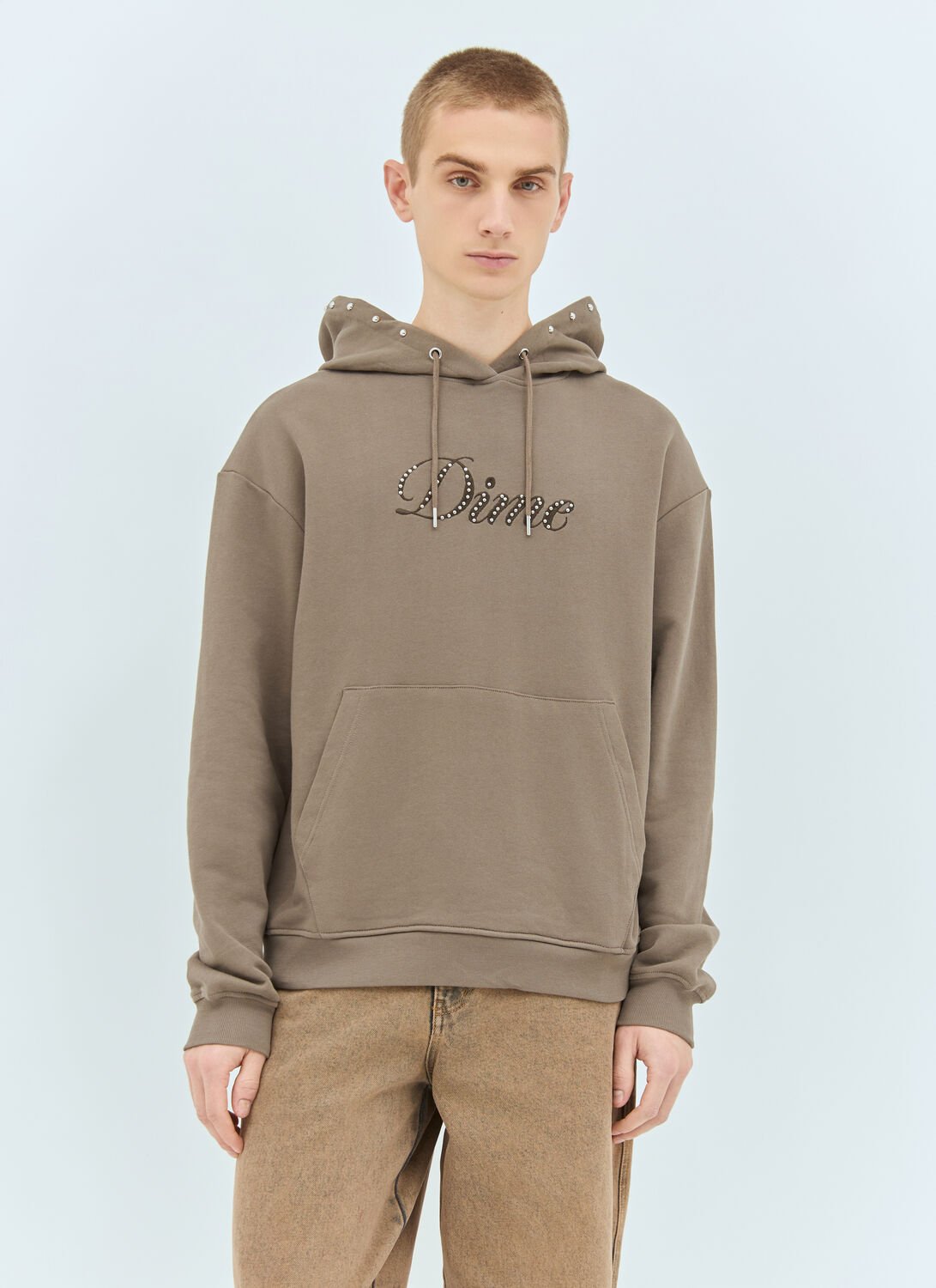 Cursive French Hooded Sweatshirt