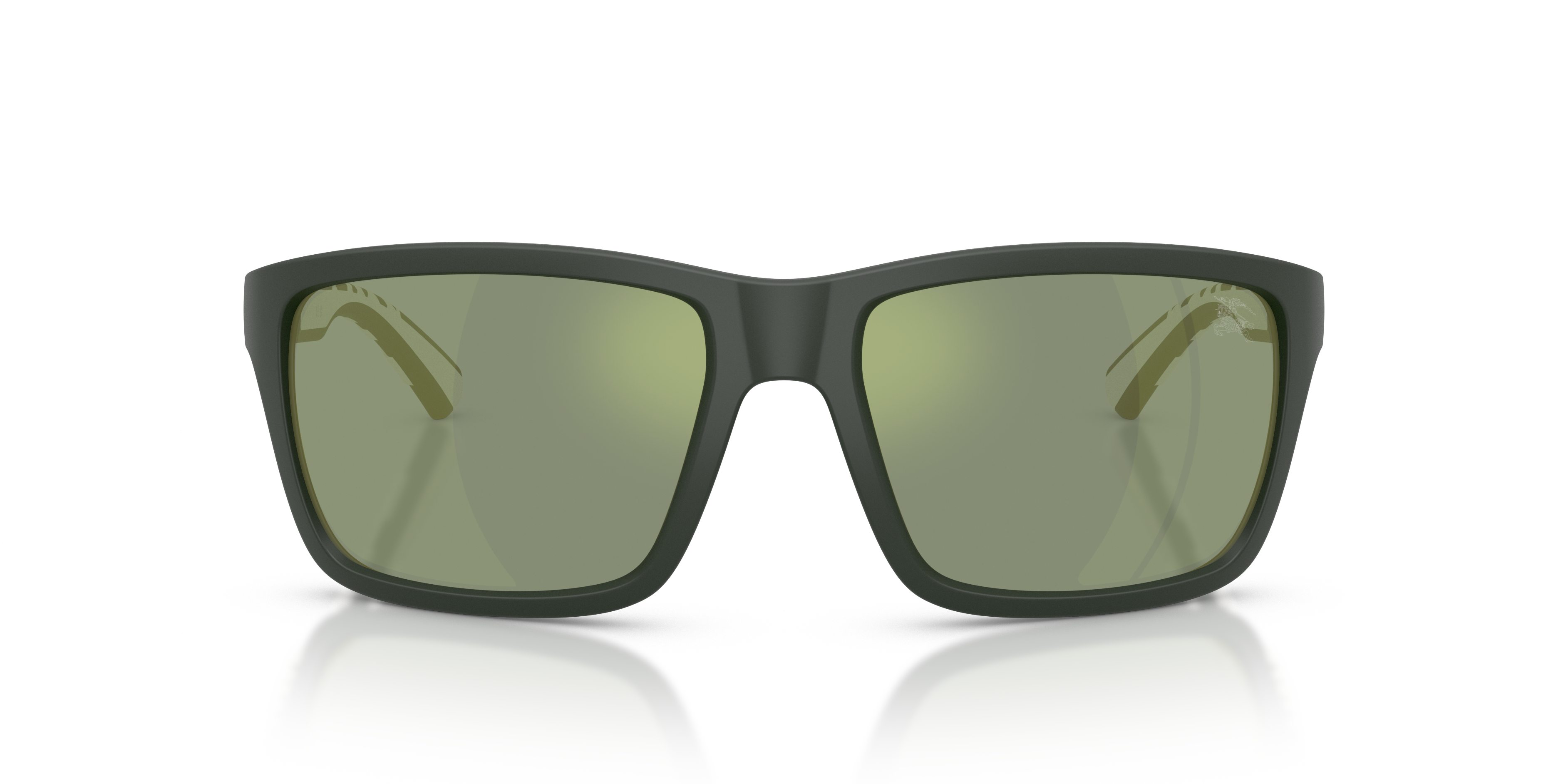 Burberry Man Burberry BE4483 42326R Sunglasses Injected Green Green Squared Norma