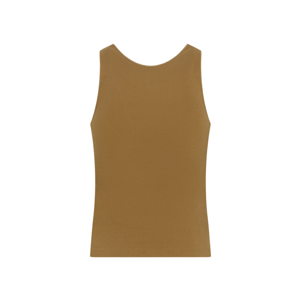 Brown Logo Tank Top