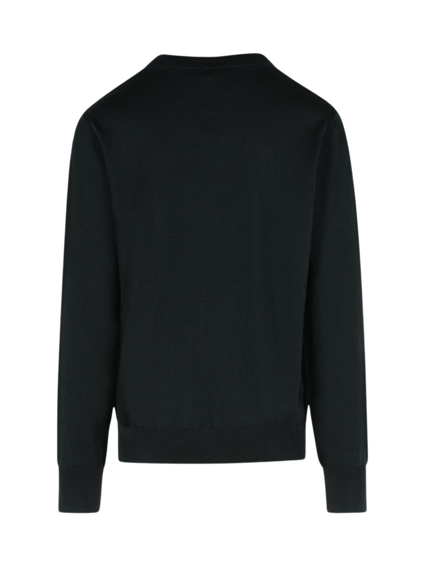 Black Merino Wool Sweater